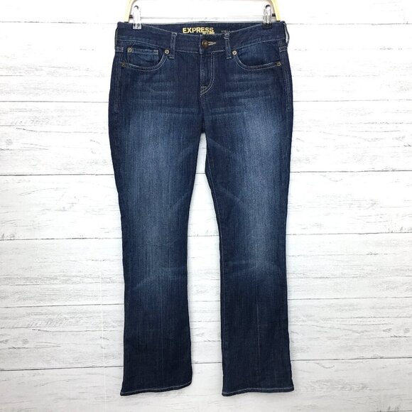 Express Women's Jeans Stella Barely Boot size 4S length 30" - Picture 1 of 9